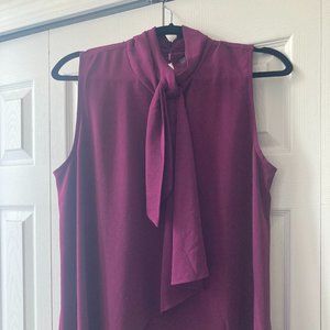 Vince Camuto Purple Sleeveless Blouse